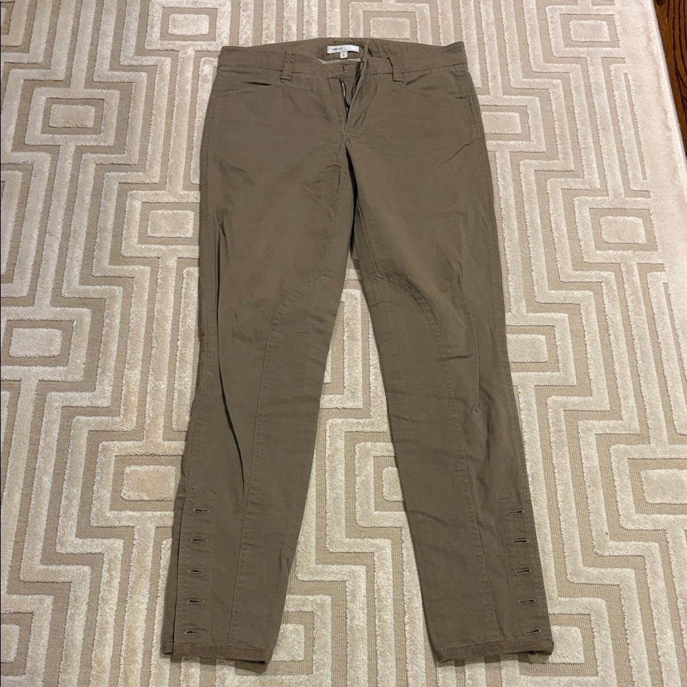 Y2K vintage VINCE EQUESTRIAN STYLE KHAKI TROUSERS